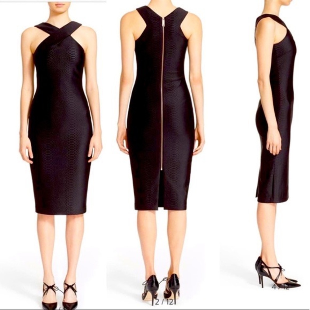 Ted Baker Vadena black sheath dress